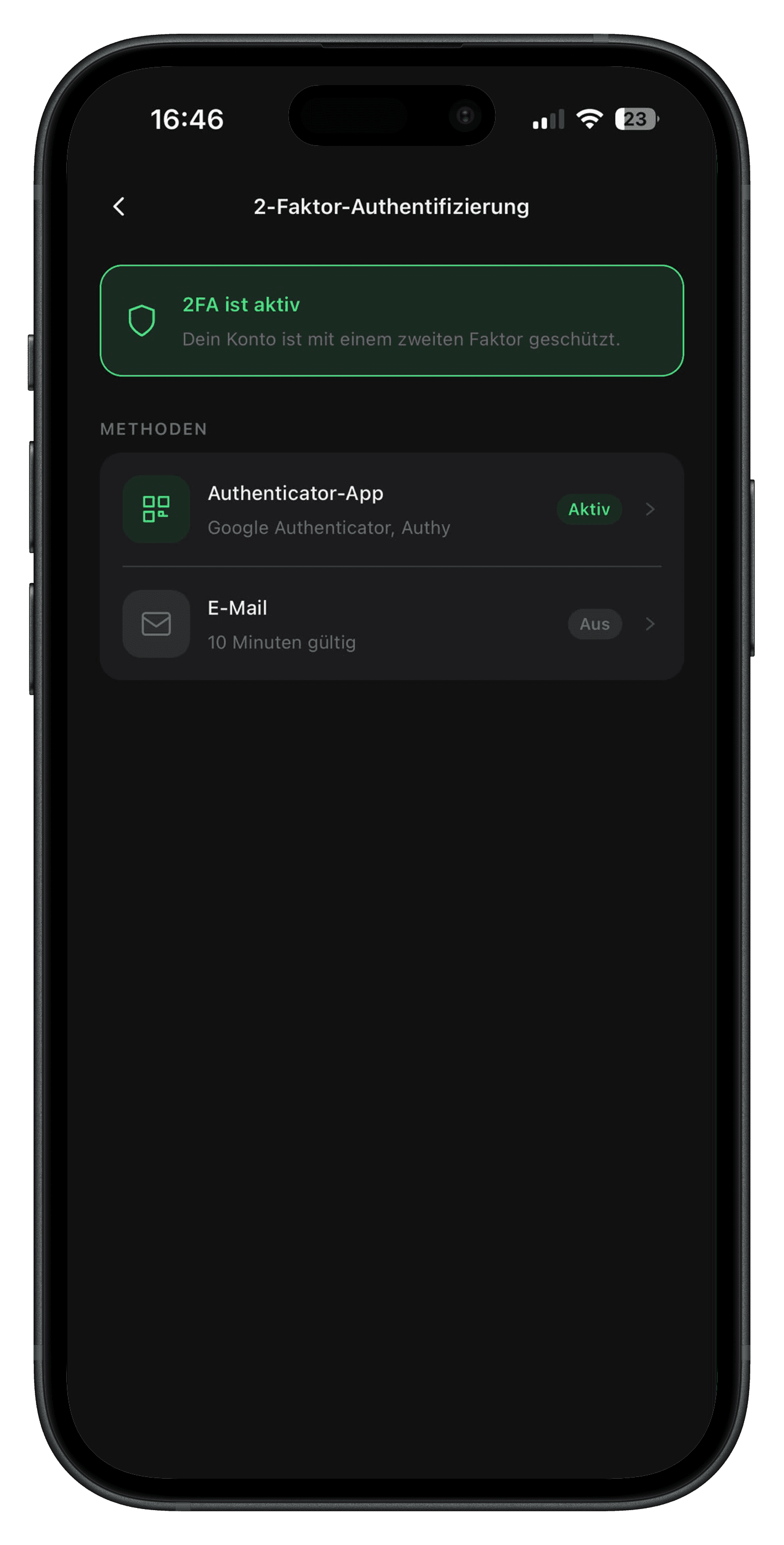2-Faktor-Authentifizierung in der Velmio App
